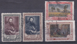 RUSSIE URSS RUSSIA : Ivan Schischkin : Yvert 1214 à 1217  Michel 1220 à 1223 (o) - Used Stamps