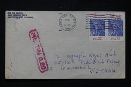 VIETNAM - Cachet De Taxe Vietnamienne Sur Enveloppe Des USA En 1986 - L 89814 - Vietnam