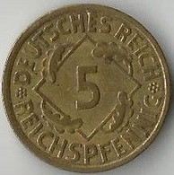 Pièce De Monnaie  5 Reichspfennig 1936 A - 5 Reichspfennig