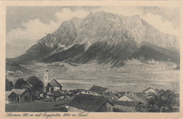 1216) LERMOOS - Mit Zugspitze Tirol - KIRCHE U. Häuser - 1921 !! - Lermoos