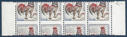 France 1962 Coq N°1331** Bde 4 De Carnets Non Confectionnés Variétés De Piquage Très à Cheval+ 1saut Dent ! Signé Calves - 1962-1965 Cock Of Decaris