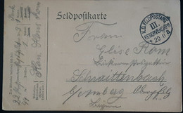 Feldpostkarte III Reservekorps - Sonstige & Ohne Zuordnung