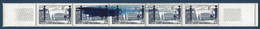 France 1948 Nancy N°822** Bande De 5 Avec Très Spectaculaire Variété D'essuyage  RRR Signé Calves - Unused Stamps