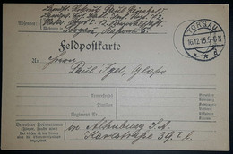 Feldpostkarte Torgau D   1915 - Sonstige & Ohne Zuordnung