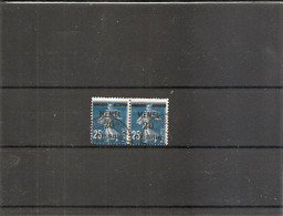 Mémel ( 20 En Paire Oblitéré - Curiosité: Piquage à Cheval à Voir) - Used Stamps