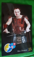 Uros Zorman Slovenian Player Handball Card With Autograph Handball Club Kielce Poland - Pallamano