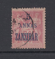 Zanzibar (French Offices), Scott 25 (Yvert 28), Used - Used Stamps