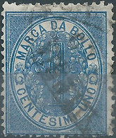 ITALIA-ITALY-ITALIE-ITALIEN,1868 Revenue Stamp MARCA DA BOLLO 1c Used - Revenue Stamps