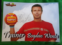 BOGDAN WENTA Poland Trainer Handball Card With Autograph Handball Club Magdeburg 2006/2007 Germany - Handbal