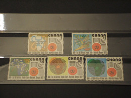 GHANA - 1972 FIERA/FLORA 5 VALORI - NUOVI(++) - Ghana (1957-...)