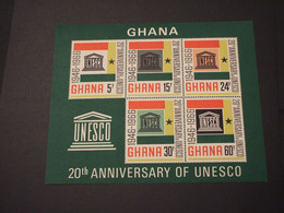 GHANA - 1966 BF UNESCO - NUOVI(++) - Ghana (1957-...)