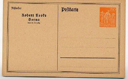 DR PP64/B1 Privat-Postkarte NOSKE BORNA 1922  Kat. 20,00 € - Postcards