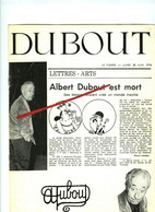 DUBOUT Suplément Du FIGARO Du Lundi 28 JUIN 1976 - Humour