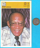 JESSE OWENS (Usa) 4 Gold Medals At The 1936 Olympic Games * Yugoslav Card * Athletics Athletisme Leichtathletik Atletica - Trading-Karten