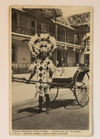 AFRICA ORIENTAL PORTUGUESA 1936- Conductor De Rickshaw. Used Vintage Postcard - Africa Portoghese