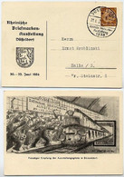 DR  PP122/C27 Privat-Postkarte  AUSSTELLUNG DÜSSELDORF Sost. 1936  Kat. 27,00 € - Interi Postali Privati