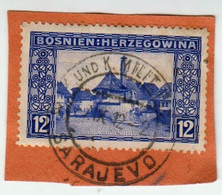 Sarajevo, Bosnia IX 1912 . Postal Fragment - Bosnie-Herzegovine