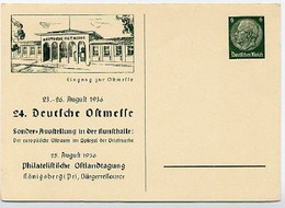 DR Privat-Postkarte  PP127/C21 KÖNIGSBERG AUSSTELLUNG 1938  Kat. 35,00 € - Interi Postali Privati