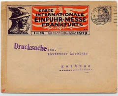 DR PU35/C1-03 Privat-Umschlag MESSE FRANKFURT 1921  Kat 20,00 € - Buste