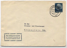 DR PU128/B7 Privat-Umschlag  Fa. Albert Wiesbaden 1938 Kat. 18,00 € - Privat-Ganzsachen