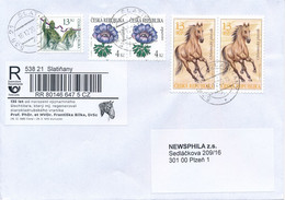 Czech Rep. / Comm. R-label (2020/74) Slatinany: Prof. Frantisek Bilek (1885-1972) A Major Breeder Of Horses (X0218) - Storia Postale