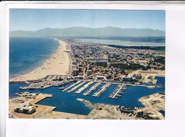 CPM DPT 66 CANET EN ROUSSILLON VU DU CIEL - Canet En Roussillon