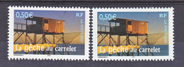 France 3560 2003 Variété Ciel Violet Et Bleu Du Bloc 57 Pêche Au Carrelet Neuf ** TB MNH - Varieteiten: 2000-09 Postfris