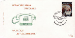 Enveloppe FDC 1567 Téléphone RTT - Non Classificati