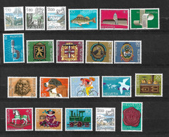 Suisse N° 1171  à  1177 Et 1180 à 1193  Neufs * *  B/TB = MNH F/VF  Voir Scans  - Nuevos