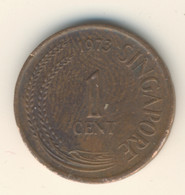 SINGAPORE 1973: 1 Cent, KM 1 - Singapour