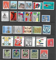 Suisse N° 1417 à 1443  Neufs * *  TB = MNH  VF     Voir Scans      - Unused Stamps