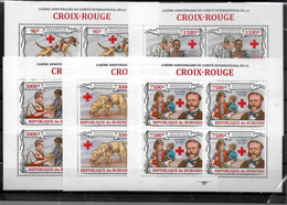 BURUNDI Feuillet  N°  2002/05  BF  340 * * ( Cote 64e )  Medecine Dunant Croix Rouge Chiens - Henry Dunant