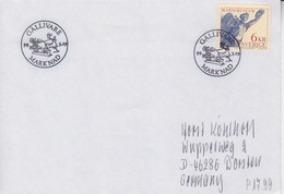 Suéde, Lettre Obl. Gällivare (Renne Attelé) Le 19/3/99 Sur N° 1988 (Musée De La Marine) - Storia Postale