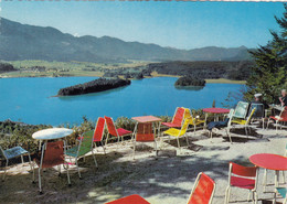 1268) Gastgarten Der TABORHÖHE - Blick Auf FAAKERSEE - Kärnten - Super Ansicht älter ! - Faakersee-Orte