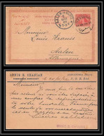 1680/ Egypte (Egypt UAR) Entier Stationery Carte Postale (postcard) N°3 Alexandrie Pour Aelen Allemagne (germany) - 1866-1914 Khedivato De Egipto