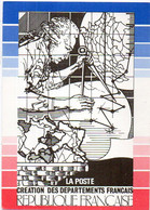 Gravure Du Poinçon Original Du Timbre "Cration Des Départements Français (Jacques Gauthier)   (121331) - Poste & Facteurs