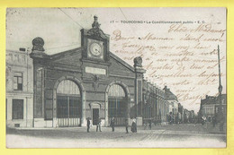 * Tourcoing (Dép 59 - Nord - France) * (E.C., Nr 17) Le Conditionnement Public, Tramway, Animée, Entrée, Clock Horloge - Tourcoing