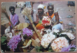 AFRICA FLOWER VENDOR GIRL MARKET CP CPM CPA POSTCARD ANSICHTSKARTE PICTURE CARTOLINA PHOTO CARD - Angola