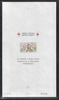 Monaco Bloc N°15** Essai De Couleur (Grand Format) Coin Daté, Croix Rouge Henry Dunant. RARE. - Variétés
