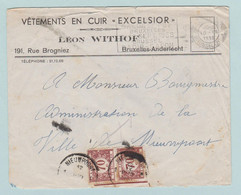 Taks Zegels, Bijfrankering, Strafport, Vêtements En Cuir Excelsior, Léon Withof - Varianten & Curiosa