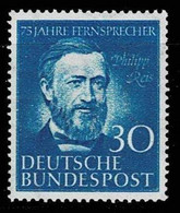 Bund 1952, Michel# 161 ** Philipp Reis (1834-1874) - Unused Stamps