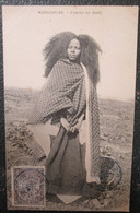 Madagascar Femme En Deuil    Cpa Timbrée - Madagascar
