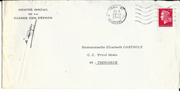 CURIOSITE - Cachet Mécanique PARIS 01 - R. Du LOUVRE  Avec Année à L'envers Du 28 Octobre 1969 - 6961 - Lettres & Documents