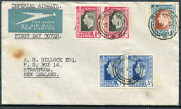 1937 South Africa Coronation First Day Cover, Imperial Airways Flight Benoni - New Zealand Via Sydney Australia Air Mail - Airmail