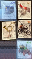 HUNGARY 2017-2018 Postal History - Postal Stories 5 Self-adhesive Postally Used Stamps MICHEL # 5897-98,5968,5970-71 - Usati