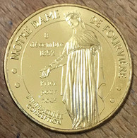 69 LYON NOTRE-DAME DE FOURVIÈRE VIERGE MDP 2014 MÉDAILLE SOUVENIR MONNAIE DE PARIS JETON TOURISTIQUE MEDALS COINS TOKENS - 2014