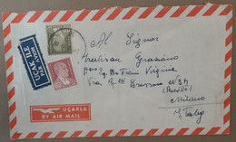 LETTERA PER VIA AEREA TURCHIA - Lettres & Documents