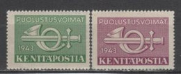 (S2121) FINLAND, 1943 (Military Stamp). Complete Set. Mi ## M2-M3. MNH** - Militaires
