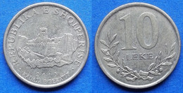 ALBANIA - 10 Leke 2013 "Berat Castle" KM# 77a Republic (1996) - Edelweiss Coins - Albanië