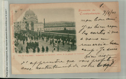 Souvenir De Constantinople Vue De Top-Hané  Infanterie Et Cavalerie, Retour De Parade 1900 ( Fevrier 2021 147) - Türkei